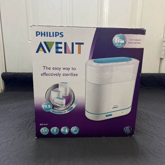 Philips Avent SCF284/05 3-in-1 Electric Steam Sterilizer NIB Baby Care Gift Home - Picture 1 of 16